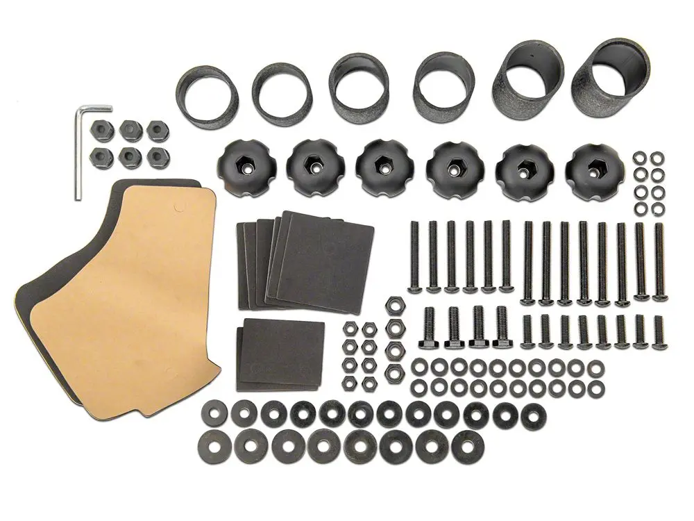 Barricade Roof Rack Hardware Kit for Jeep Wrangler TJ (1997–2006, Excl. Unlimited) – Part J100172