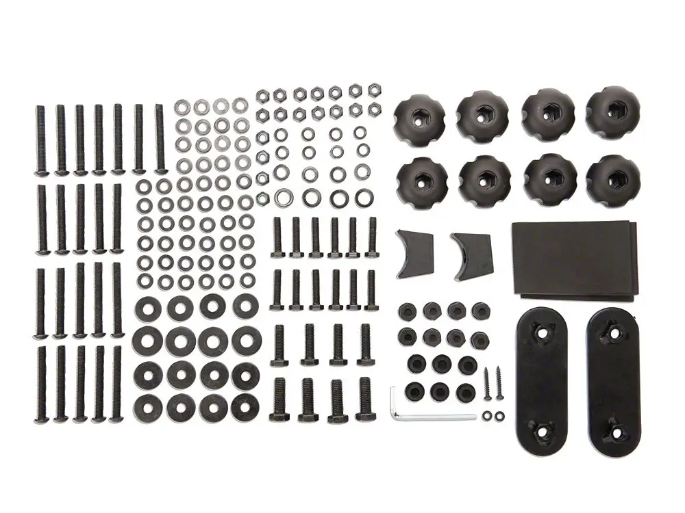 Barricade Roof Rack Hardware Kit for 4-Door Jeep Wrangler JK (2007–2018) – Part J100173