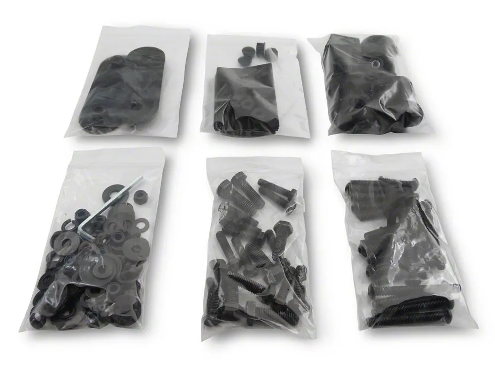 Barricade Roof Rack Hardware Kit for 2-Door Jeep Wrangler JK (2007–2018) – Part J100174