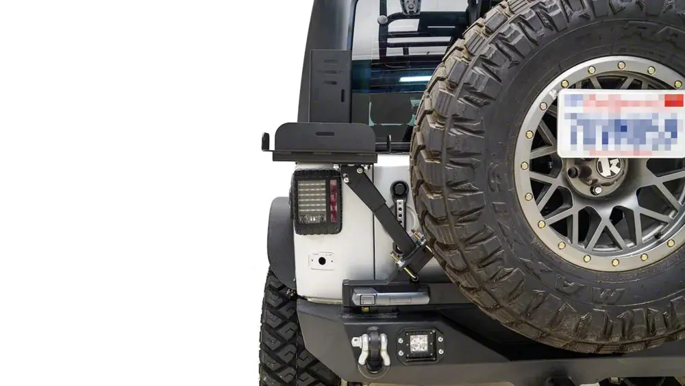 Barricade Universal Tire Carrier & Gas Can Mount (Adaptable Fit)