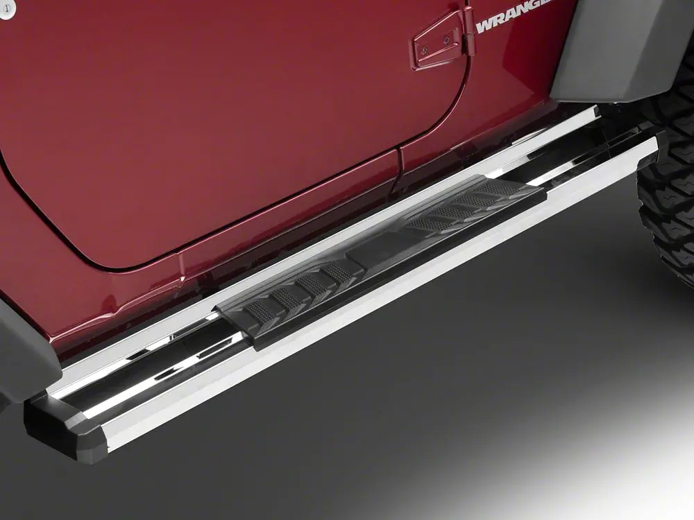 Barricade S6 Polished Running Boards for 2007–2018 Jeep Wrangler JK (2-Door)