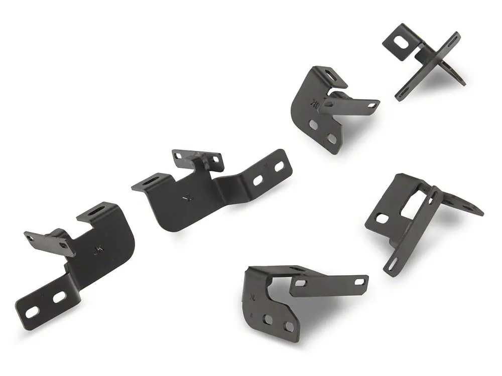 Barricade Side Step Bar Hardware Kit for JK Four-Door (Part #J150092; 2007–2018)