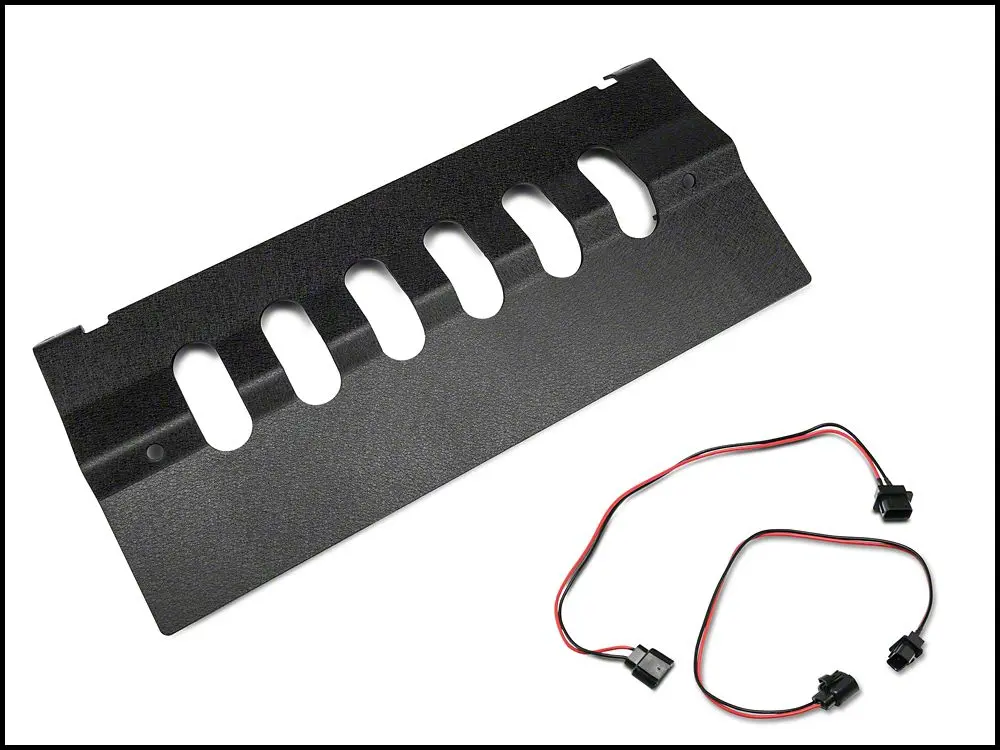 Barricade Skid Plate for Trail Force HD Front Bumper (J20850) – Includes 18" Fog Light Harness, Jeep Wrangler JK (2011–2018)