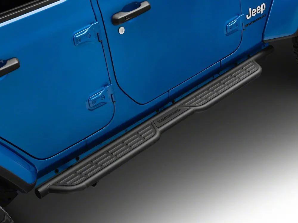 Barricade Heavy-Duty Formed Running Boards – Textured Black, Jeep Wrangler JL 4-Door (2018–2025)