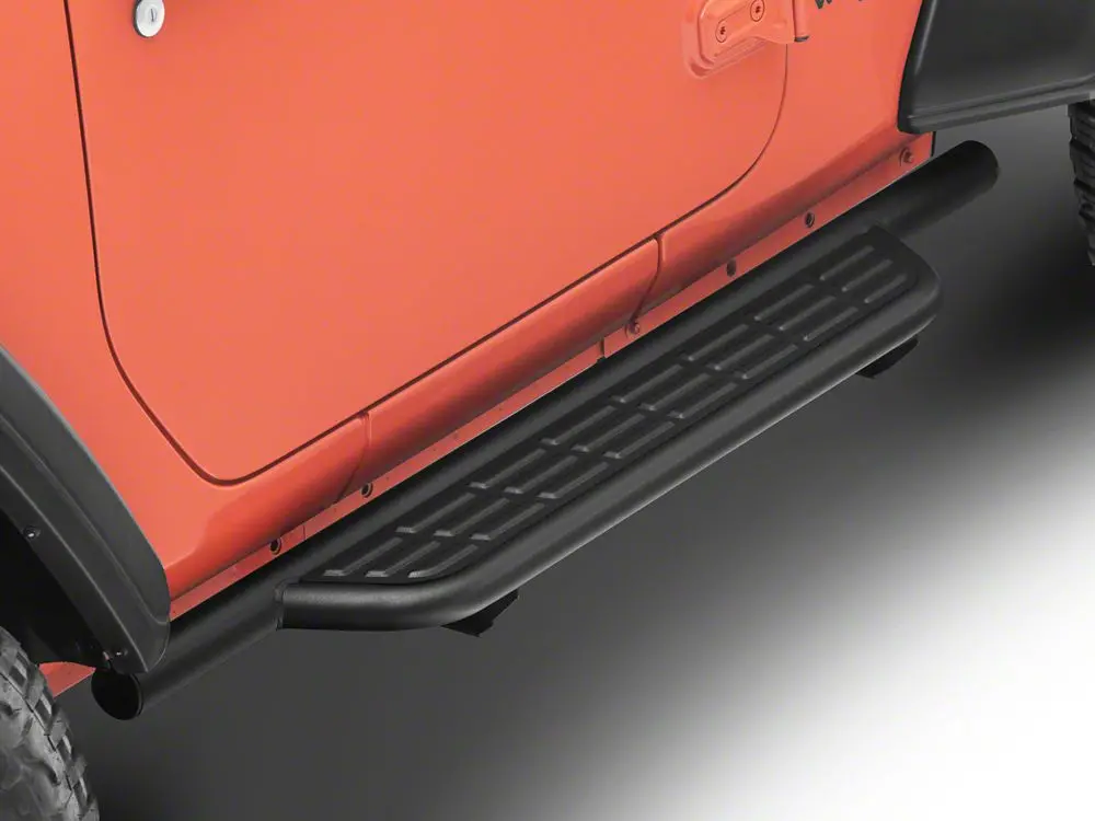 Barricade Heavy-Duty Formed Running Boards – Textured Black, Jeep Wrangler JL 2-Door (2018–2025)