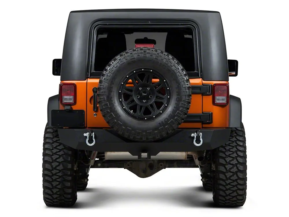 Barricade Trail Force Hd Rear Bumper With 18-Inch Fog Light Extension Harness (07-18 Jeep Wrangler Jk) 2