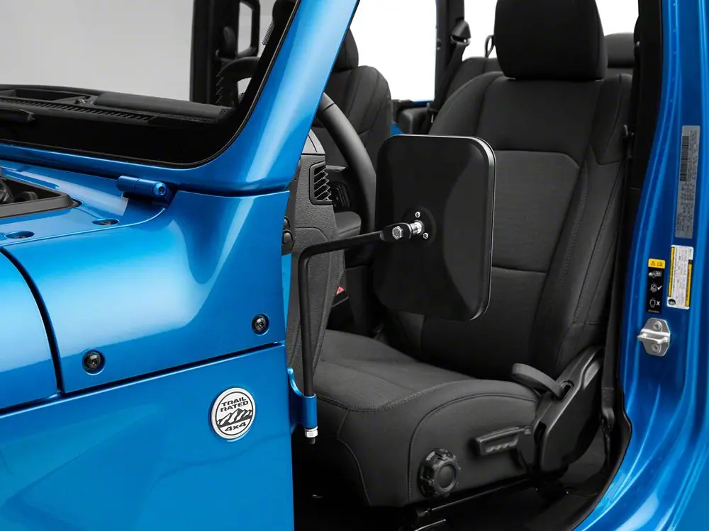 Barricade Textured Black Rectangular Adventure Mirrors for Jeep Gladiator JT (2020–2025)