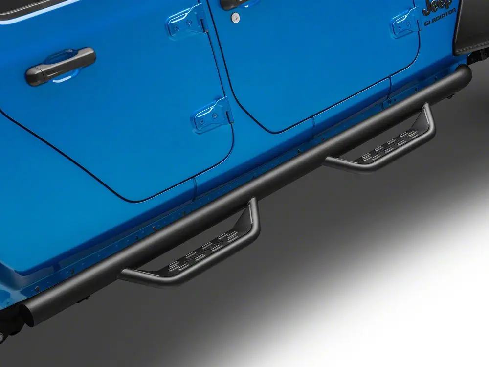 Barricade Textured Black Tubular Drop Steps for Easy Entry on 2020–2025 Jeep Gladiator JT