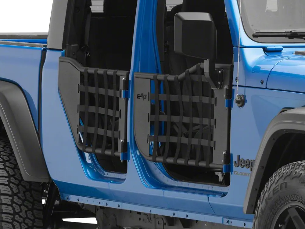 Barricade Matrix Pattern Tubular Doors with Mirror Mounts for 2020–2025 Jeep Gladiator JT