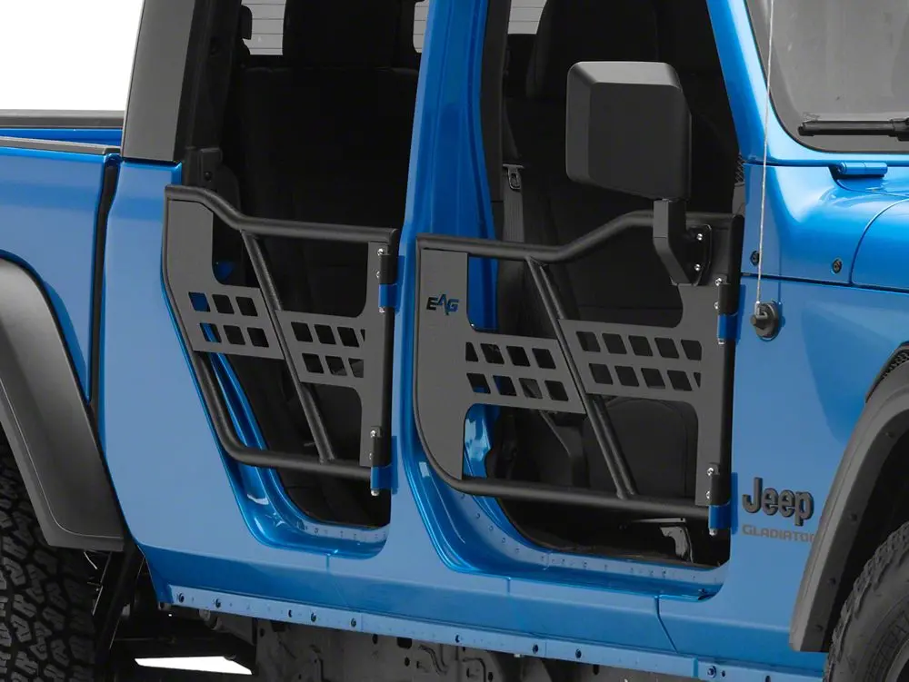Barricade Safari-Style Tubular Doors with Mirror Mounts for 2020–2025 Jeep Gladiator JT
