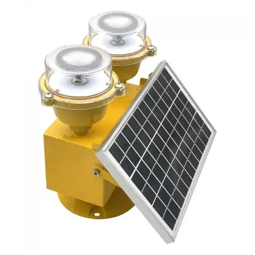 Jw-Lb-02(L) Dual Solar Powered Obstruction Warning Light 2