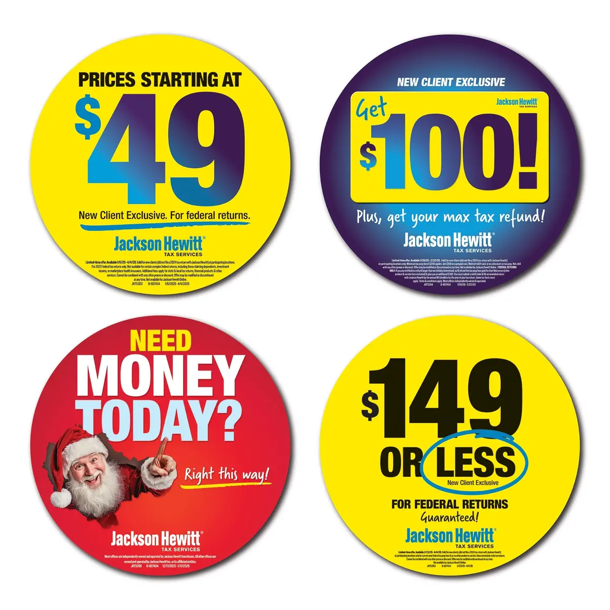 Jackson Hewitt Promotional Gobo Lenses (Set Of 4) 1