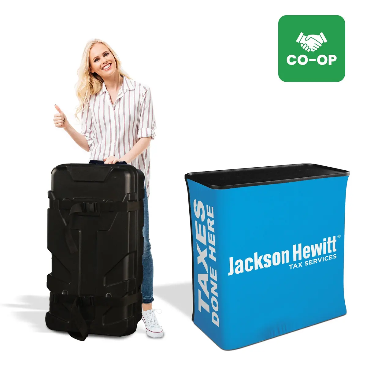 Jackson Hewitt Hard Case Podium 1