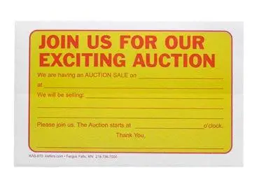 Join Us Auction Postcard (500/Pack) 1