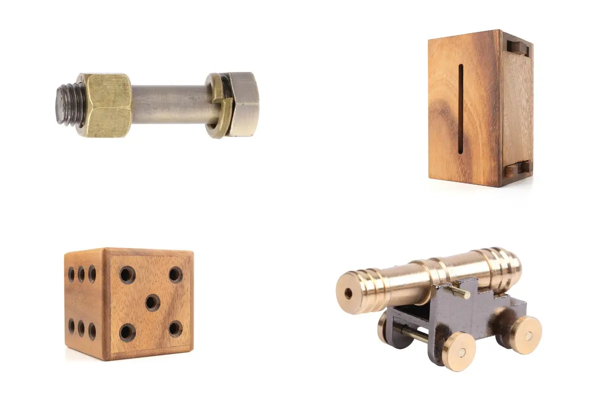 Hands-On Mechanical & Logic Puzzle Gift Collection 1