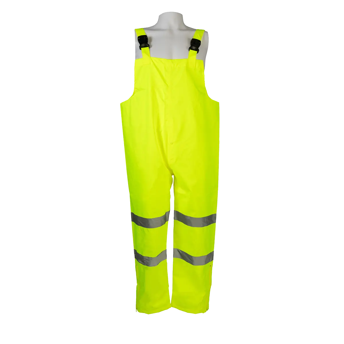 Lbip-Ce Ansi/Isea 107-2020 Class E High-Vis Lime Waterproof Rain Bib Pants 1