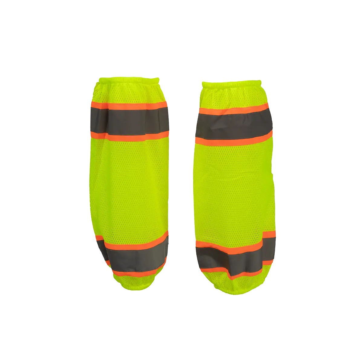 Lmgo-Ce Ansi Class E Lime Mesh/Orange Contrast Reflective Leggings/Gaiters With Adjustable Velcro Closures 1