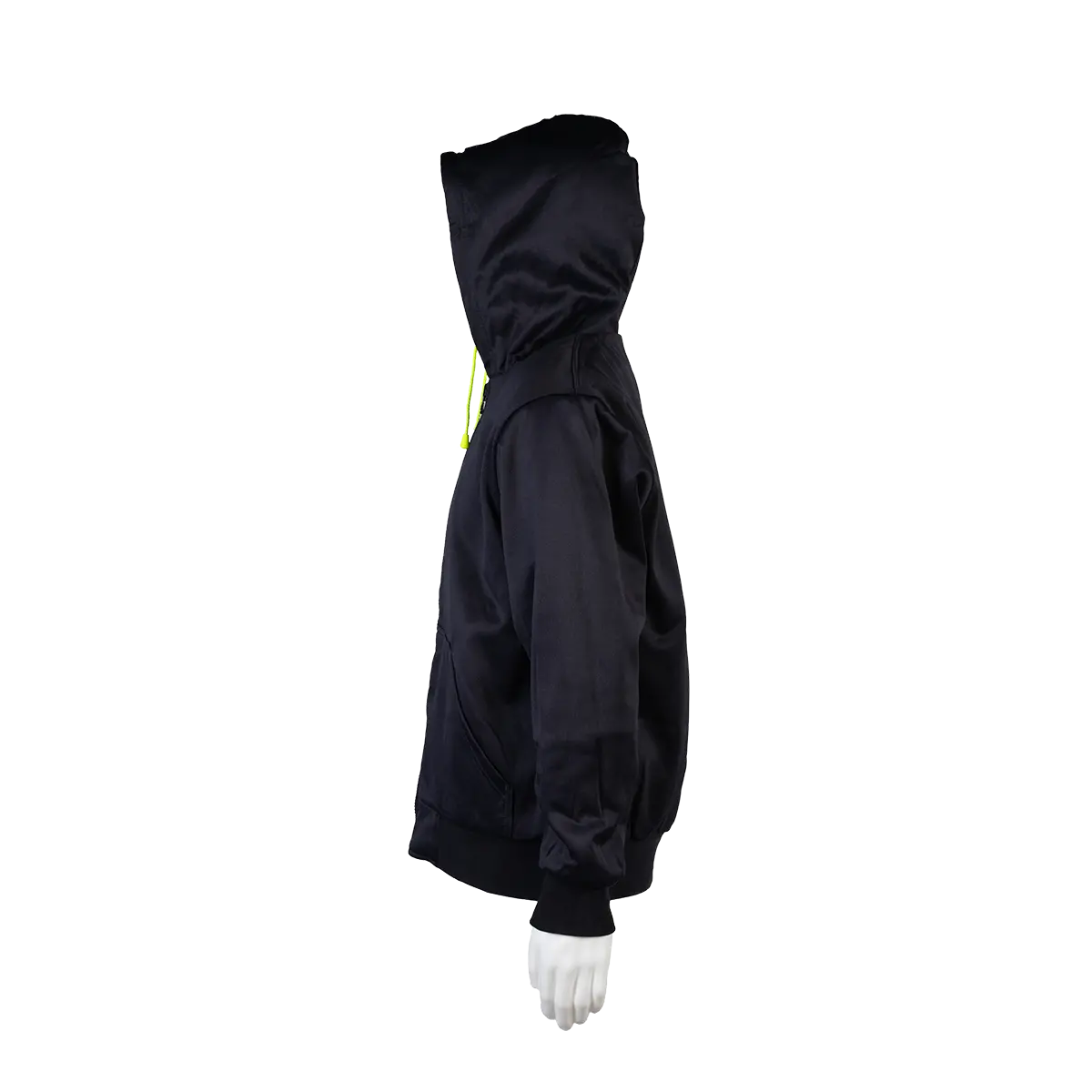 Lnrvdwzhsw-C3 20 Oz. Double Weight Lime/Navy Reversible Ansi Class 3 Zip-Up Hooded Sweatshirt 7