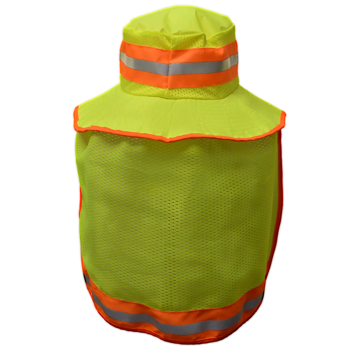 Lrh/Orh-Fbns High Visibility Reflective Sun Bucket Hat Full Brimmed Ranger Hat Mesh Neck Shade 1