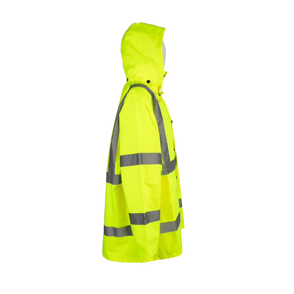 Lrjk-C3 Ansi/Isea Class 3 Lime Waterproof Rain Jacket 4