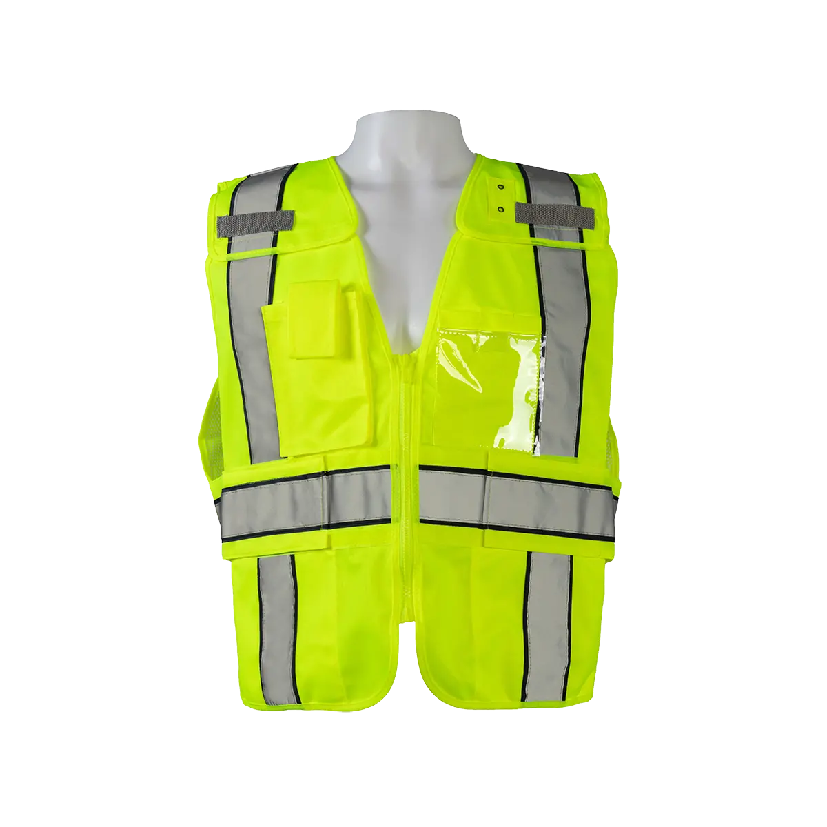 Lv2-Bpsv Ansi Class 2 Lime/Navy Two Tone Expandable Breakaway Public Safety Vest 1