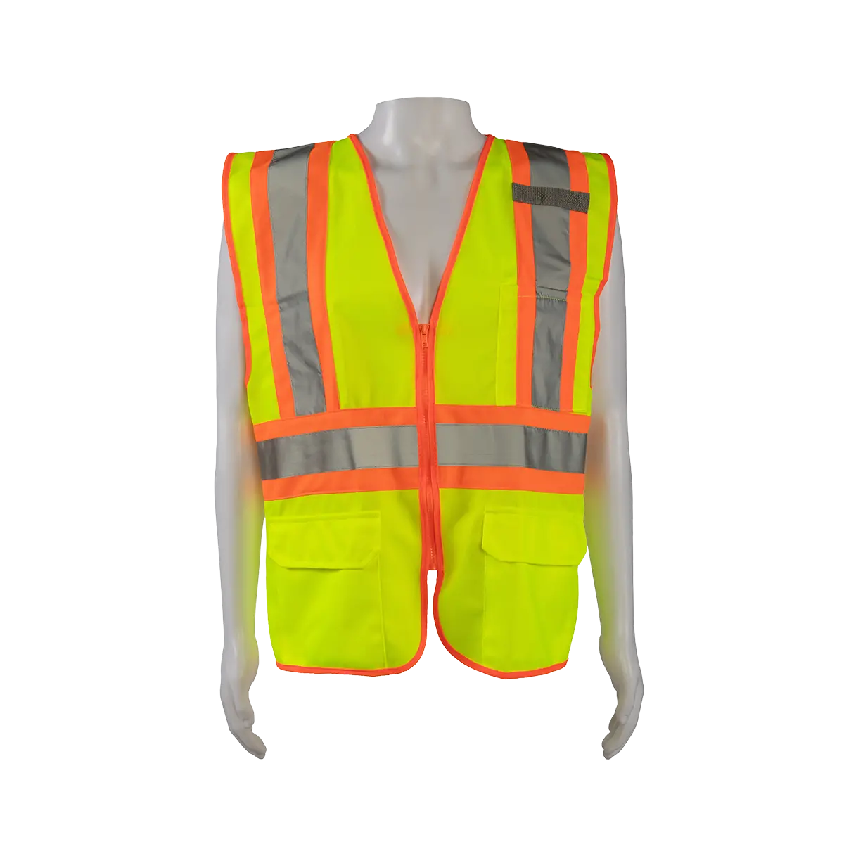 Lv2-Cb1 Ansi/Isea Cb1 Two Tone Dot Class Ii Safety Vest, Lime Solid 1