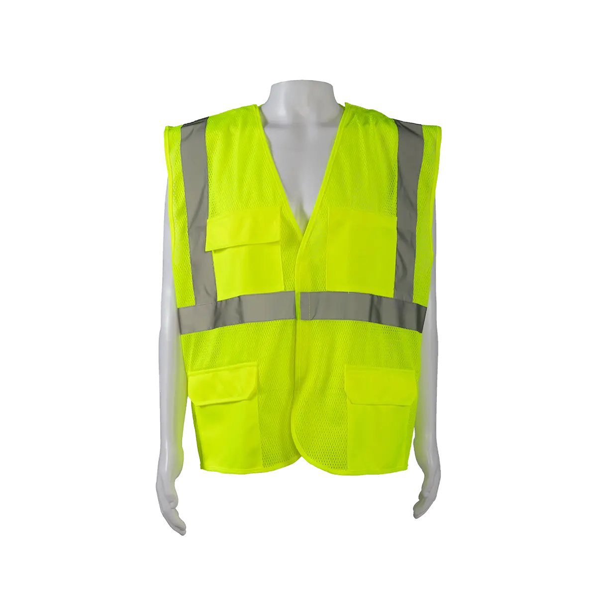 Lvm2/Ovm2-5Pb Ansi 107 Class Ii Mesh Safety Vest 5-Point Break Away 1