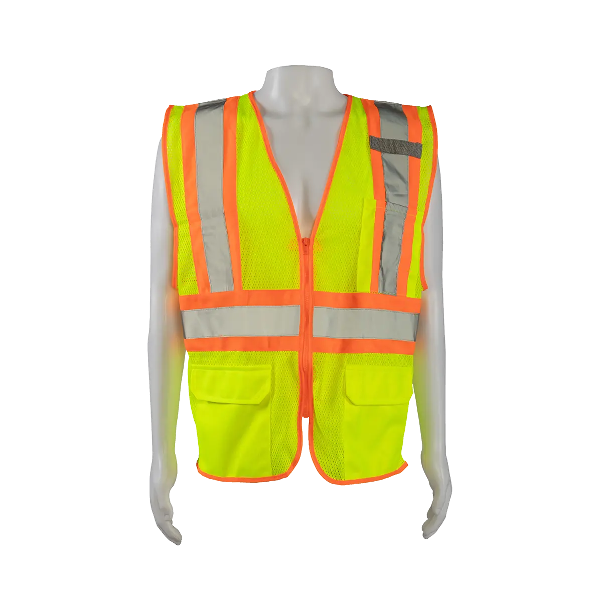 Lvm2-Cb1 Ansi/Isea Cb1 Two Tone Dot Class Ii Safety Vest, Lime Mesh 1
