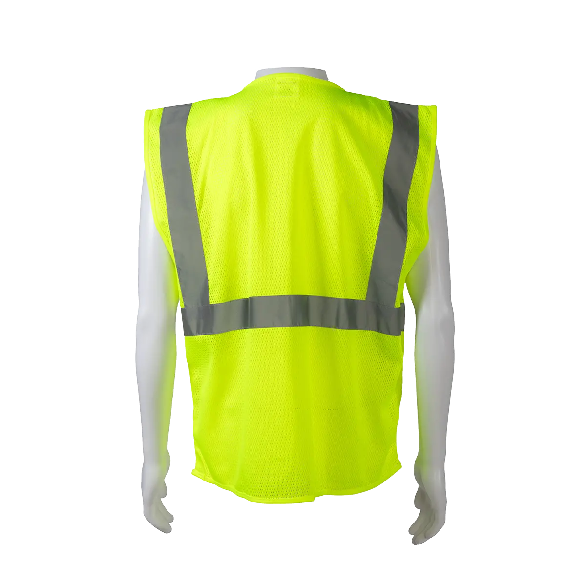 Lvm24 Lime Mesh 4-Pocket Ansi Class Ii Safety Vest 2