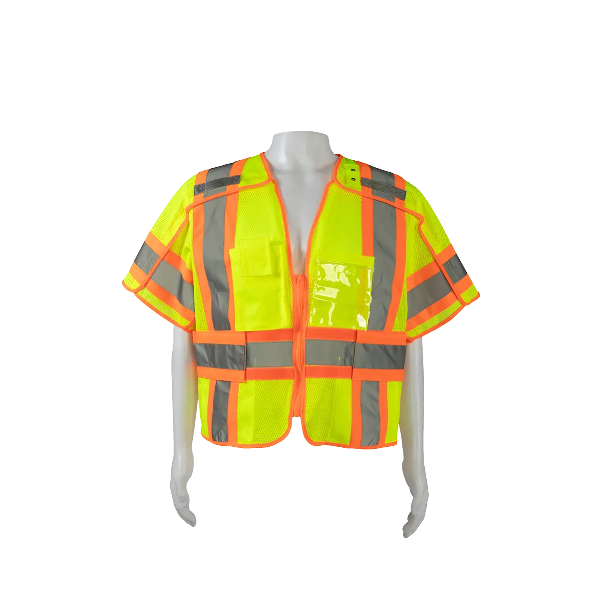 Lvm3/Ovm3-5Pb-Cb1 Ansi 107-Class 3 High-Vis Mesh Breakaway Short Sleeve Vest Two Tone Deluxe 1