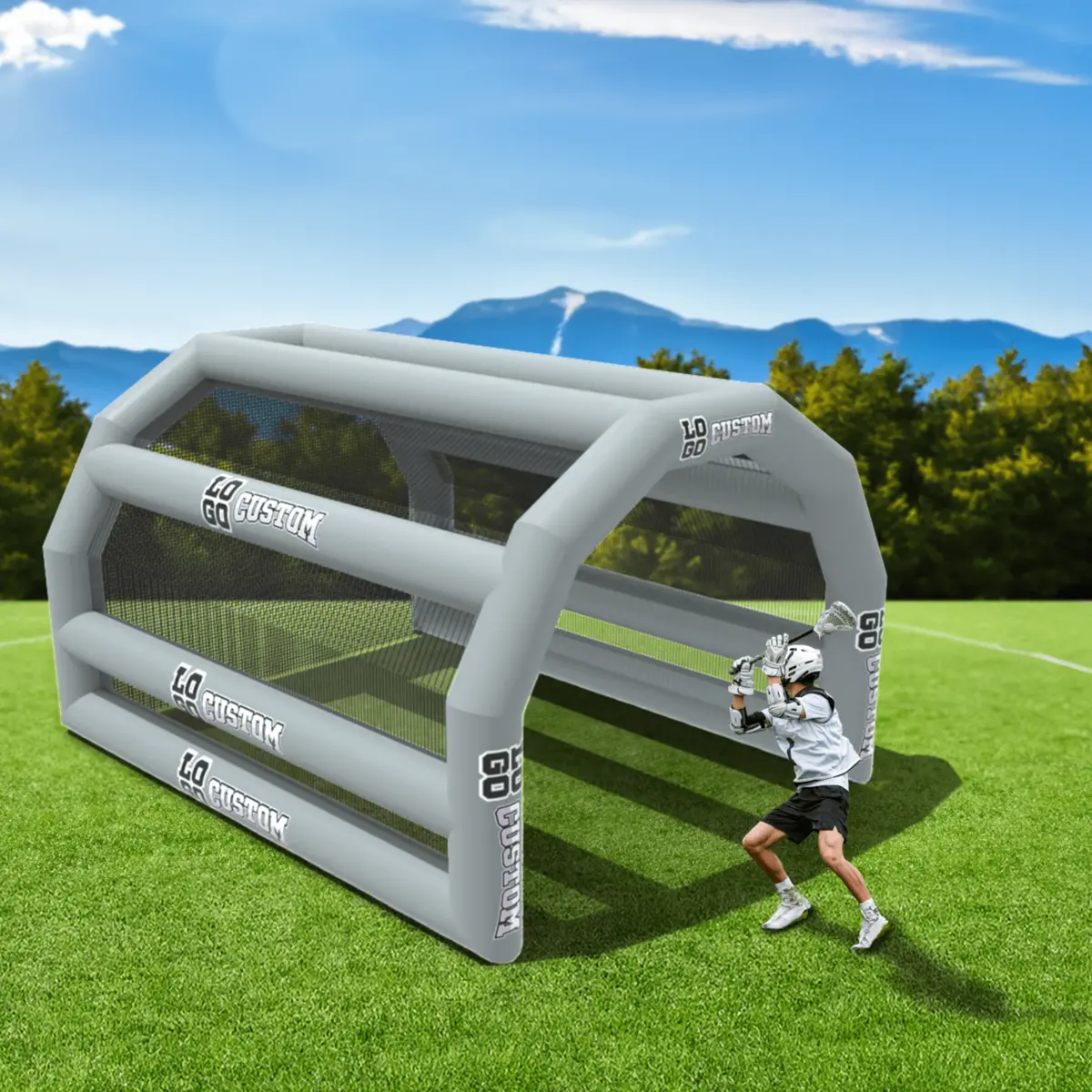 Custom Inflatable Lacrosse Shooting Station 2