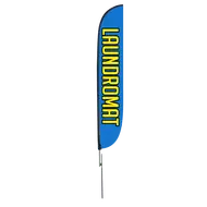 Laundromat Feather Flag 2