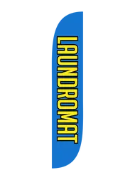 Laundromat Feather Flag 1