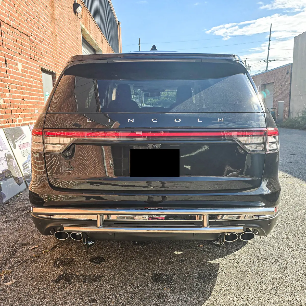 Rear Double Layer (Dl11) Bumper Guard Fits Lincoln Aviator 2020-2025 1
