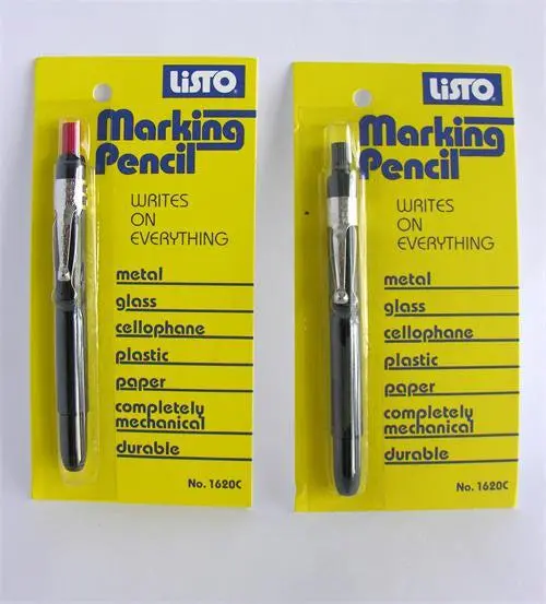 Listo Pencil - China Markers - Red Or Black. 1