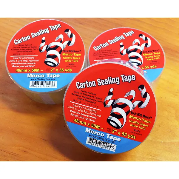 Carton Sealing Tape | Merco Tape® M1529~ Retail Packaged And Labeled 1
