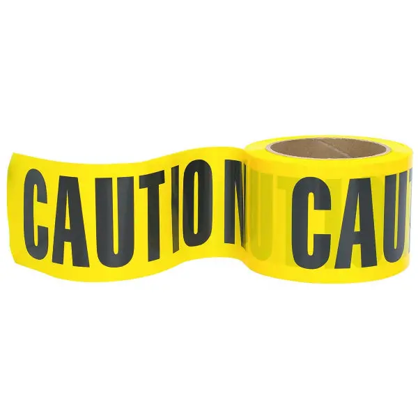 Caution Caution Barricade Tape Yellow And Black | Merco Tape® M224 5