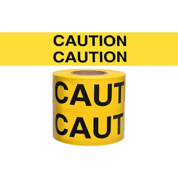 Caution Caution Barricade Tape Yellow And Black | Merco Tape® M224 4