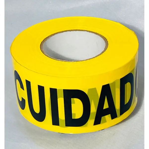 Caution Cuidado Barricade Tape Amarillo Y Negro ~ Yellow Black | Merco Tape® M224sp 2
