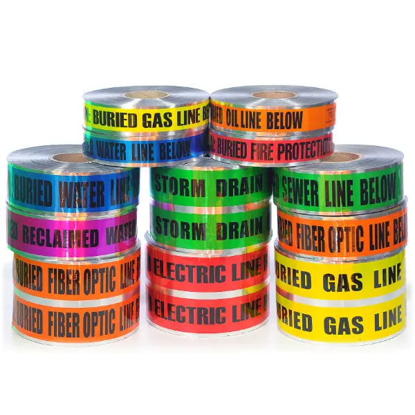 Detectable Underground Tape ~ 6 Legends In 3In And 6In Sizes | Merco Tape® M225 1