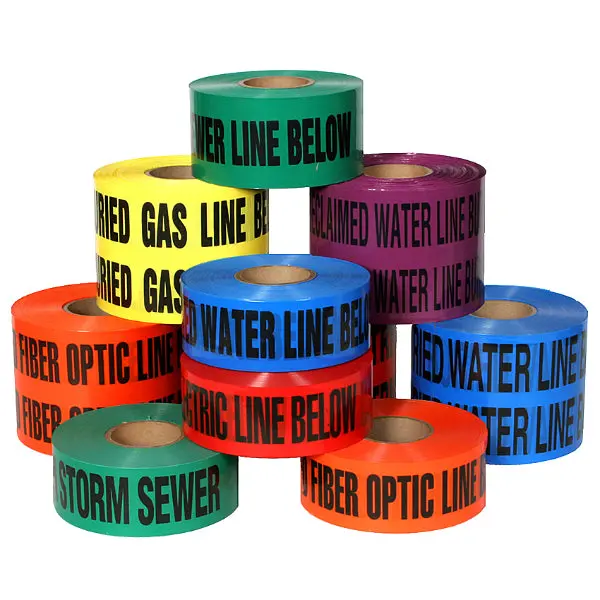 Non-Detectable Underground Tape ~ 6 Legends In 3In And 6In Sizes | Merco Tape® M226~ Similar To Scotch® 300 1