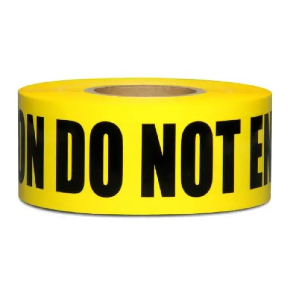 Caution Do Not Enter Barricade Tape In Yellow And Black | Merco Tape® 1