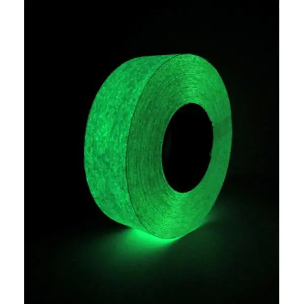 Anti-Slip Photoluminescent (Glow) Tape ~ Abrasive For Indoor Use | Merco Tape® M420 1