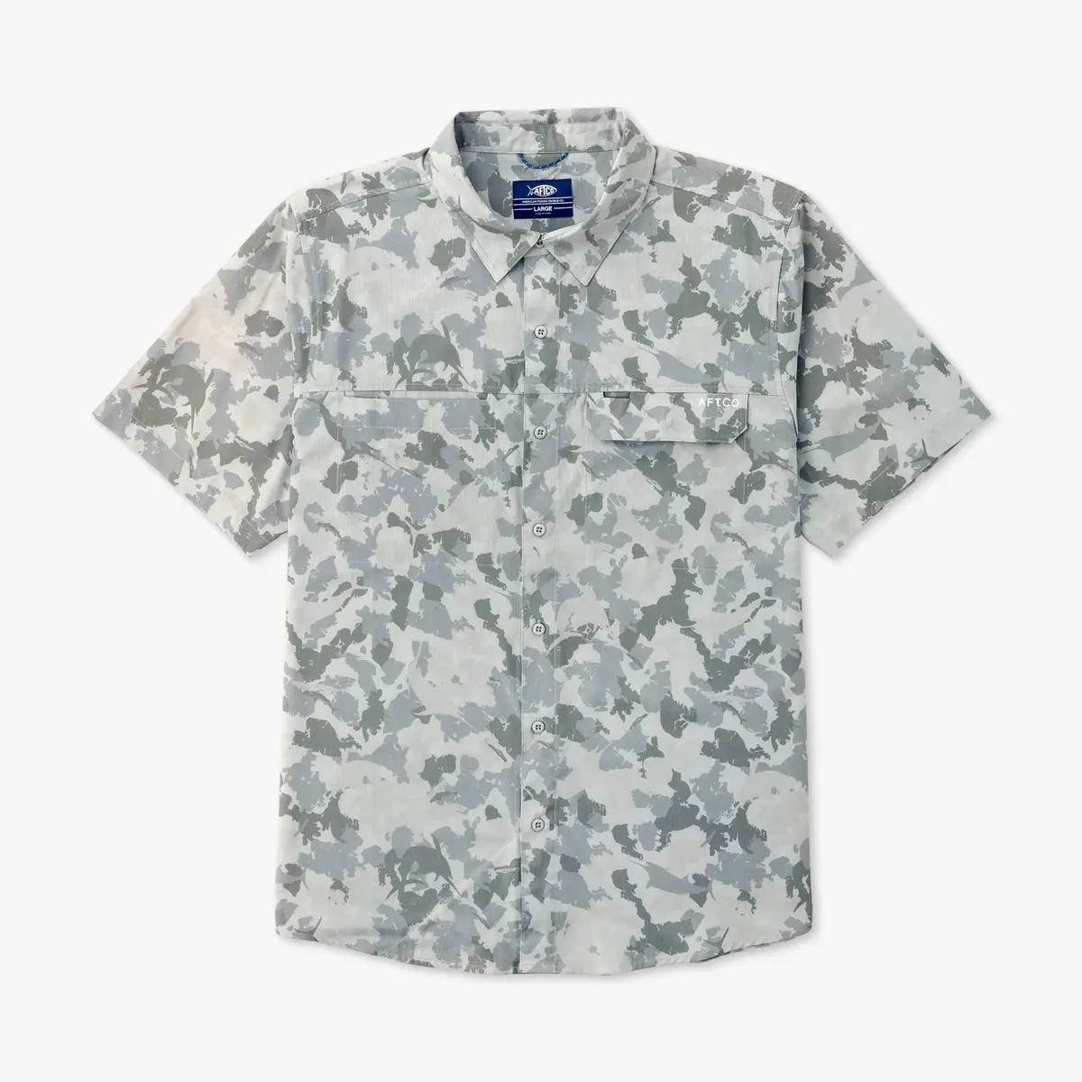 Air-O Mesh Printed Ss Button Down Shirt 6
