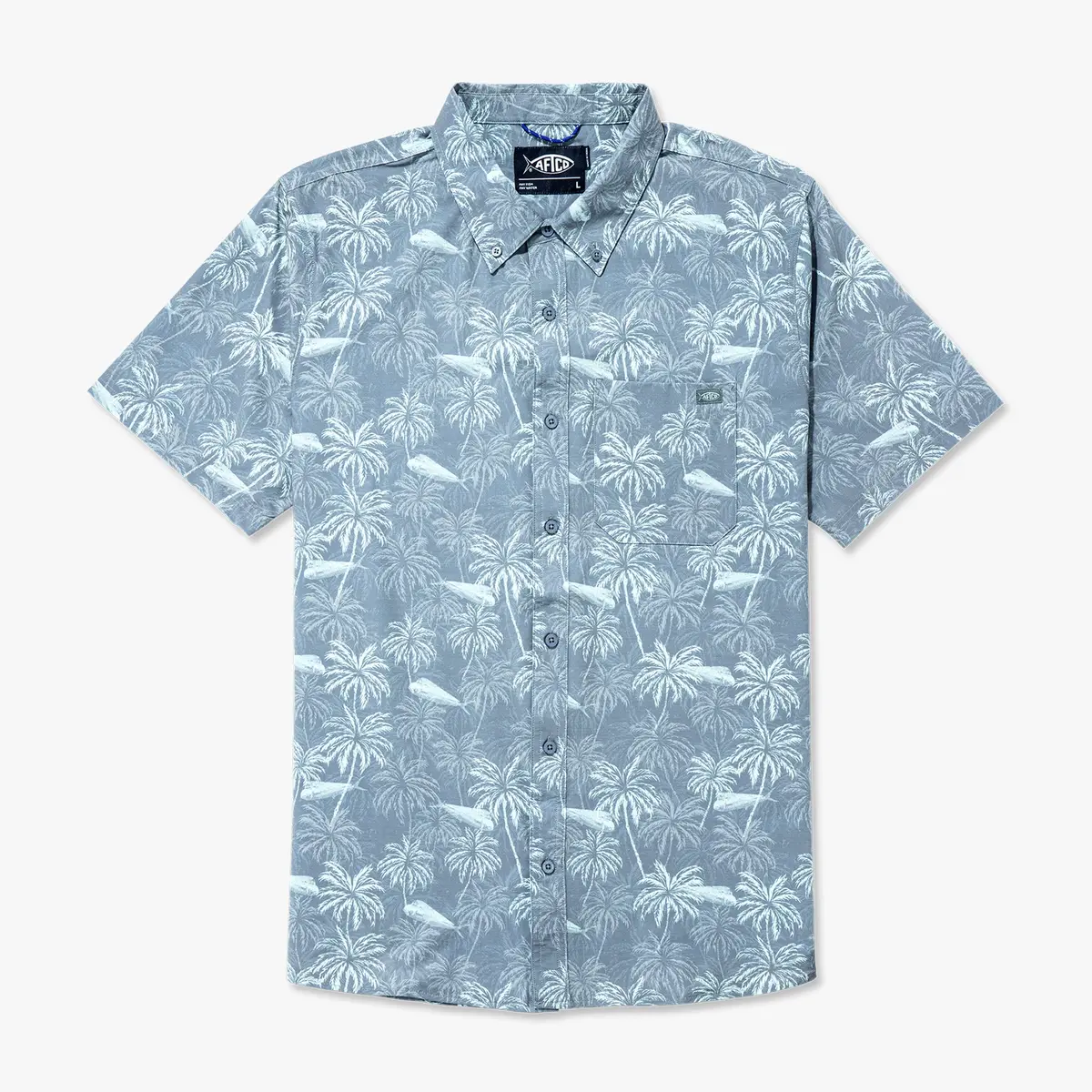 Boatbar Ss Button Down Shirt | Harbor Gray 1