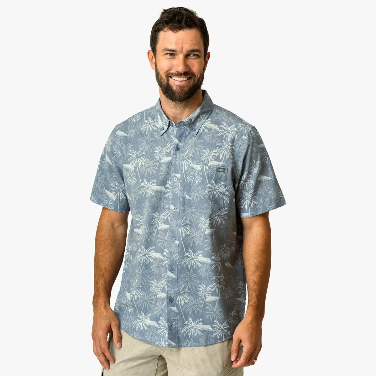 Boatbar Ss Button Down Shirt | Harbor Gray 2