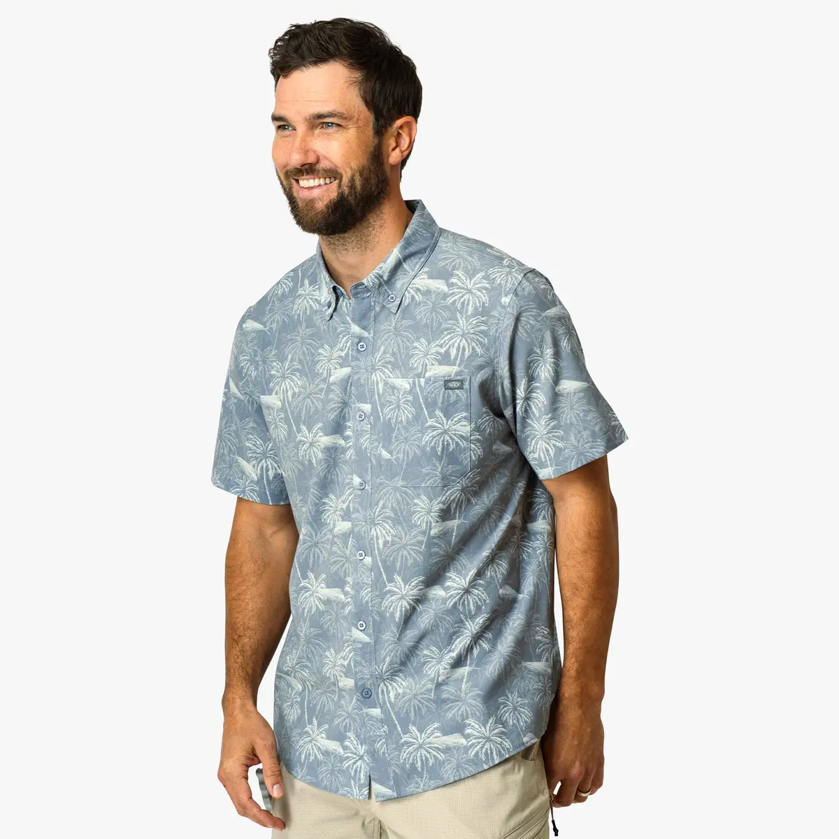 Boatbar Ss Button Down Shirt | Harbor Gray 3