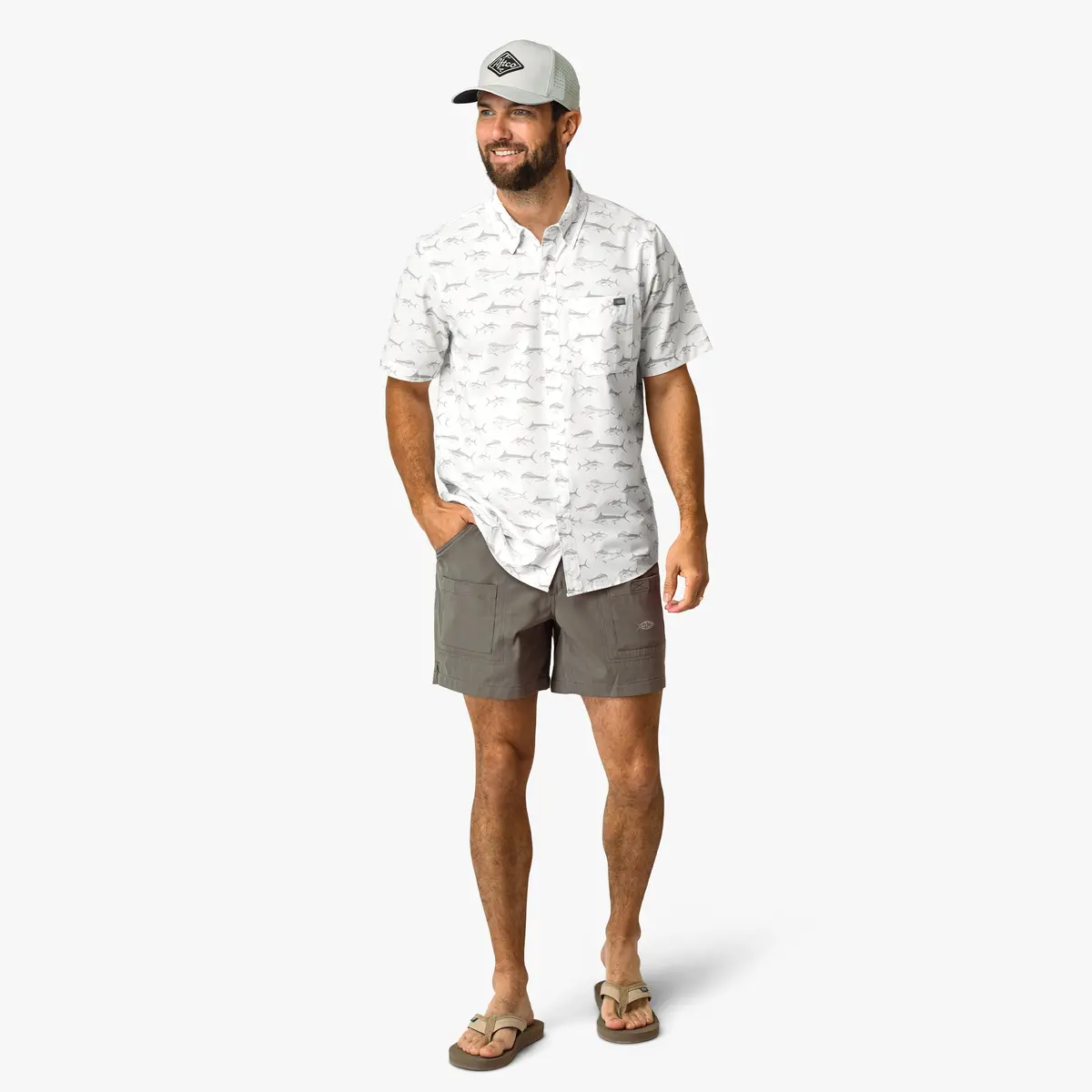 Boatbar Ss Button Down Shirt | White 5