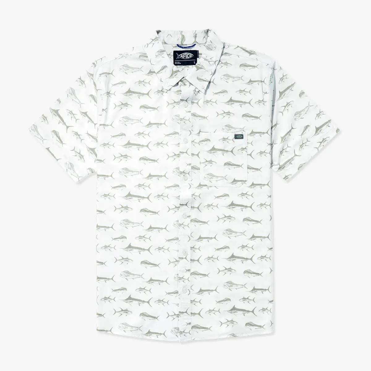 Boatbar Ss Button Down Shirt | White 1