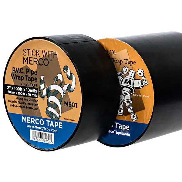 Pipe Wrap Tape 10 Mil Pvc For Corrosion Protection In Black | Merco Tape® M501 1